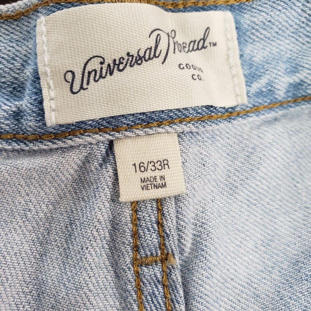 Universal Thread Wide Leg Jeans Size 16 Light Wash NWT - Picture 6 of 12